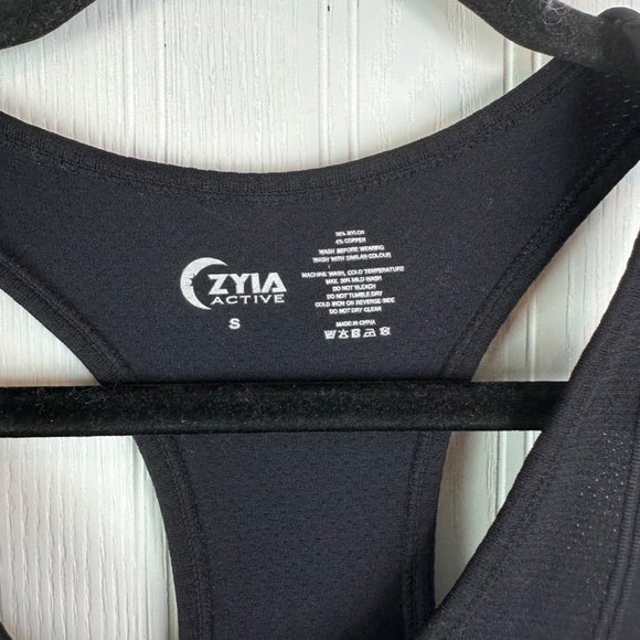 Zyia Active‎ Black Tank top Size small - Picture 3 of 3